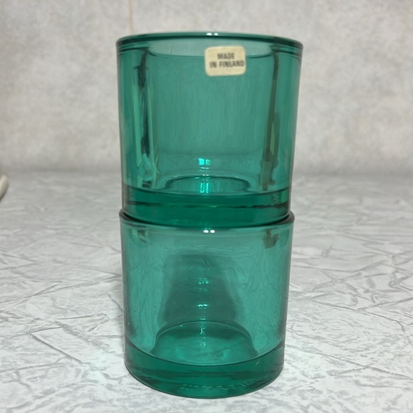 Set of 2 Marimekko votives made in Finland - Picture 12 of 13